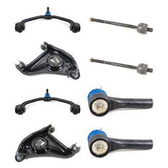 Mevotech® - Supreme™ Front Lower and Upper Control Arm with Ball Joint and Tie Rod End Kit