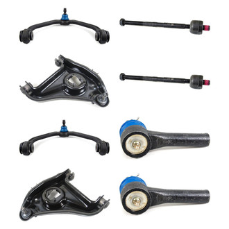 Mevotech® - Supreme™ Front Lower and Upper Control Arm with Ball Joint and Tie Rod End Kit