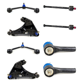 Mevotech® - Supreme™ Front Lower and Upper Control Arm with Ball Joint and Tie Rod End Kit
