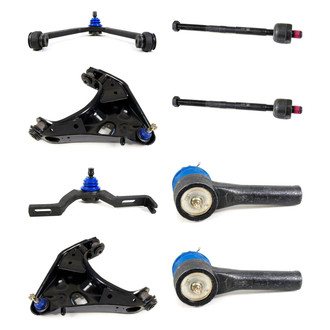 Mevotech® - Supreme™ Front Lower and Upper Control Arm with Ball Joint and Tie Rod End Kit