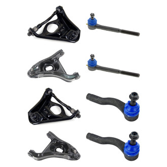 Mevotech® - Supreme™ Front Lower and Upper Control Arm with Ball Joint and Tie Rod End Kit