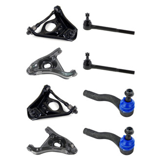 Mevotech® - Supreme™ Front Lower and Upper Control Arm with Ball Joint and Tie Rod End Kit