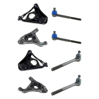 Mevotech® - Supreme™ Front Lower and Upper Control Arm with Ball Joint and Tie Rod End Kit