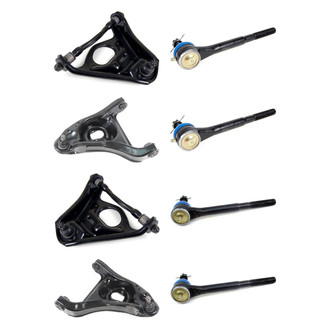Mevotech® - Supreme™ Front Lower and Upper Control Arm with Ball Joint and Tie Rod End Kit