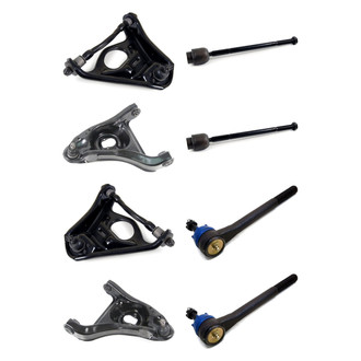 Mevotech® - Supreme™ Front Lower and Upper Control Arm with Ball Joint and Tie Rod End Kit