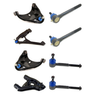 Mevotech® - Supreme™ Front Lower and Upper Control Arm with Ball Joint and Tie Rod End Kit