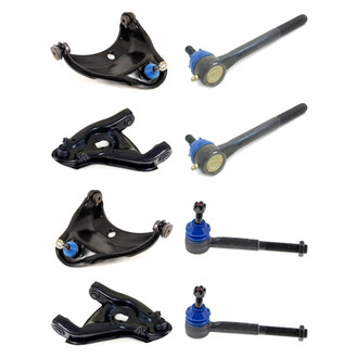 Mevotech® - Supreme™ Front Lower and Upper Control Arm with Ball Joint and Tie Rod End Kit