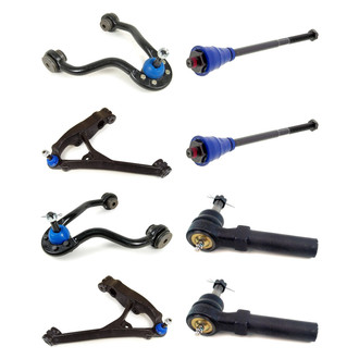 Mevotech® - Supreme™ Front Lower and Upper Control Arm with Ball Joint and Tie Rod End Kit