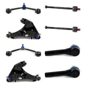 Mevotech® - Supreme™ Front Lower and Upper Control Arm with Ball Joint and Tie Rod End Kit
