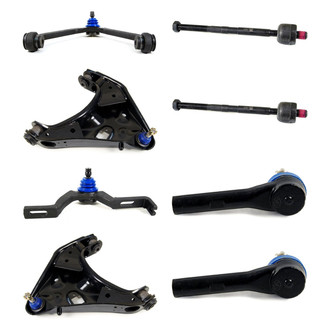 Mevotech® - Supreme™ Front Lower and Upper Control Arm with Ball Joint and Tie Rod End Kit