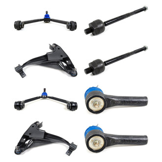 Mevotech® - Supreme™ Front Lower and Upper Control Arm with Ball Joint and Tie Rod End Kit