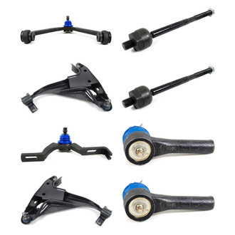Mevotech® - Supreme™ Front Lower and Upper Control Arm with Ball Joint and Tie Rod End Kit