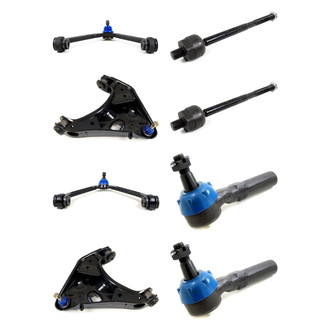 Mevotech® - Supreme™ Front Lower and Upper Control Arm with Ball Joint and Tie Rod End Kit