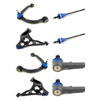 Mevotech® - Supreme™ Front Lower and Upper Control Arm with Ball Joint and Tie Rod End Kit