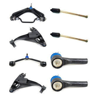 Mevotech® - Supreme™ Front Lower and Upper Control Arm with Ball Joint and Tie Rod End Kit