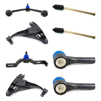 Mevotech® - Supreme™ Front Lower and Upper Control Arm with Ball Joint and Tie Rod End Kit