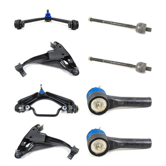 Mevotech® - Supreme™ Front Lower and Upper Control Arm with Ball Joint and Tie Rod End Kit