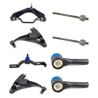 Mevotech® - Supreme™ Front Lower and Upper Control Arm with Ball Joint and Tie Rod End Kit