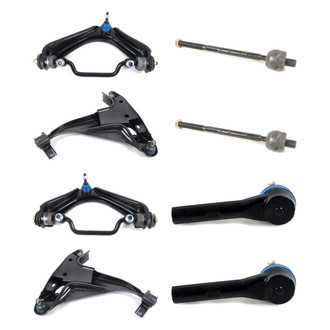 Mevotech® - Supreme™ Front Lower and Upper Control Arm with Ball Joint and Tie Rod End Kit