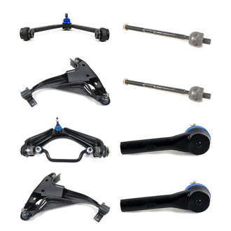 Mevotech® - Supreme™ Front Lower and Upper Control Arm with Ball Joint and Tie Rod End Kit