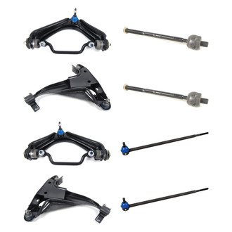 Mevotech® - Supreme™ Front Lower and Upper Control Arm with Ball Joint and Tie Rod End Kit