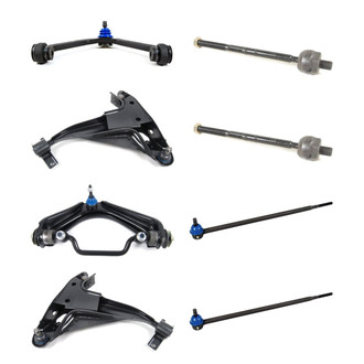 Mevotech® - Supreme™ Front Lower and Upper Control Arm with Ball Joint and Tie Rod End Kit