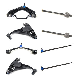 Mevotech® - Supreme™ Front Lower and Upper Control Arm with Ball Joint and Tie Rod End Kit