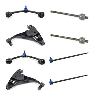 Mevotech® - Supreme™ Front Lower and Upper Control Arm with Ball Joint and Tie Rod End Kit