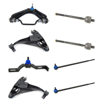 Mevotech® - Supreme™ Front Lower and Upper Control Arm with Ball Joint and Tie Rod End Kit