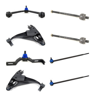 Mevotech® - Supreme™ Front Lower and Upper Control Arm with Ball Joint and Tie Rod End Kit