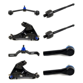 Mevotech® - Supreme™ Front Lower and Upper Control Arm with Ball Joint and Tie Rod End Kit