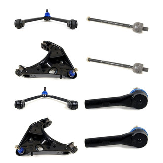 Mevotech® - Supreme™ Front Lower and Upper Control Arm with Ball Joint and Tie Rod End Kit