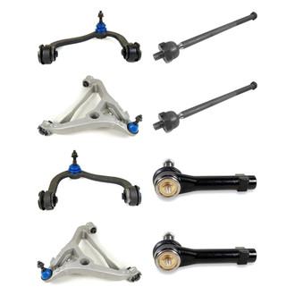 Mevotech® - Supreme™ Front Lower and Upper Control Arm with Ball Joint and Tie Rod End Kit