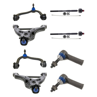 Mevotech® - Supreme™ Front Lower and Upper Control Arm with Ball Joint and Tie Rod End Kit