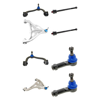 Mevotech® - Supreme™ Front Lower and Upper Control Arm with Ball Joint and Tie Rod End Kit