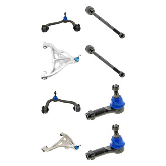 Mevotech® - Supreme™ Front Lower and Upper Control Arm with Ball Joint and Tie Rod End Kit
