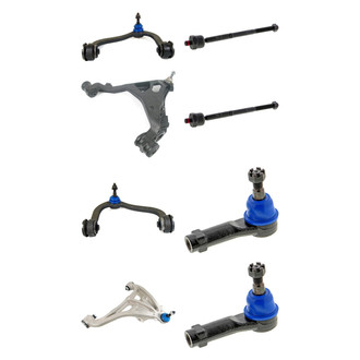 Mevotech® - Supreme™ Front Lower and Upper Control Arm with Ball Joint and Tie Rod End Kit