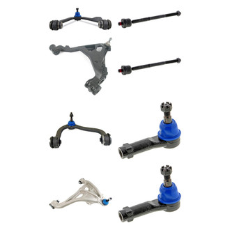 Mevotech® - Supreme™ Front Lower and Upper Control Arm with Ball Joint and Tie Rod End Kit