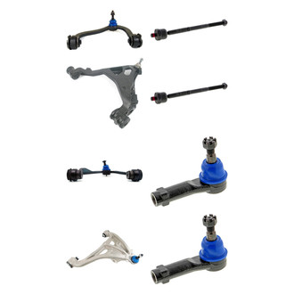 Mevotech® - Supreme™ Front Lower and Upper Control Arm with Ball Joint and Tie Rod End Kit