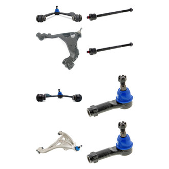 Mevotech® - Supreme™ Front Lower and Upper Control Arm with Ball Joint and Tie Rod End Kit