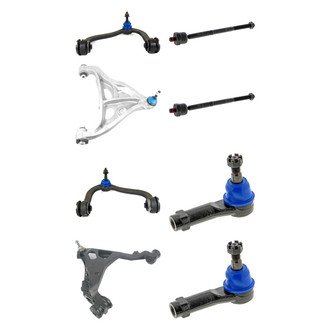 Mevotech® - Supreme™ Front Lower and Upper Control Arm with Ball Joint and Tie Rod End Kit