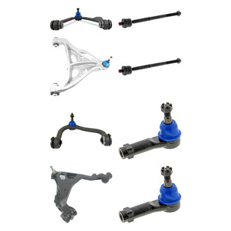 Mevotech® - Supreme™ Front Lower and Upper Control Arm with Ball Joint and Tie Rod End Kit