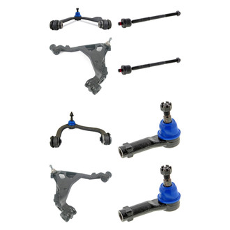 Mevotech® - Supreme™ Front Lower and Upper Control Arm with Ball Joint and Tie Rod End Kit