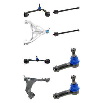 Mevotech® - Supreme™ Front Lower and Upper Control Arm with Ball Joint and Tie Rod End Kit