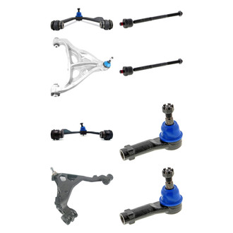 Mevotech® - Supreme™ Front Lower and Upper Control Arm with Ball Joint and Tie Rod End Kit