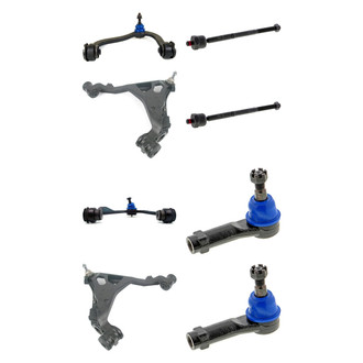 Mevotech® - Supreme™ Front Lower and Upper Control Arm with Ball Joint and Tie Rod End Kit