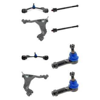 Mevotech® - Supreme™ Front Lower and Upper Control Arm with Ball Joint and Tie Rod End Kit