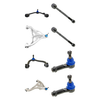 Mevotech® - Supreme™ Front Lower and Upper Control Arm with Ball Joint and Tie Rod End Kit