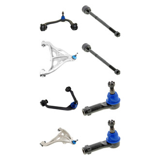 Mevotech® - Supreme™ Front Lower and Upper Control Arm with Ball Joint and Tie Rod End Kit