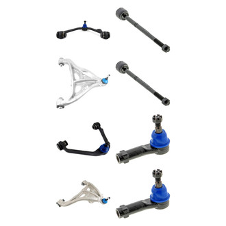 Mevotech® - Supreme™ Front Lower and Upper Control Arm with Ball Joint and Tie Rod End Kit